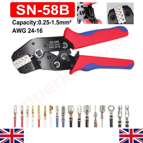 5mm ratchet crimper - 0.25-1.5mm²,