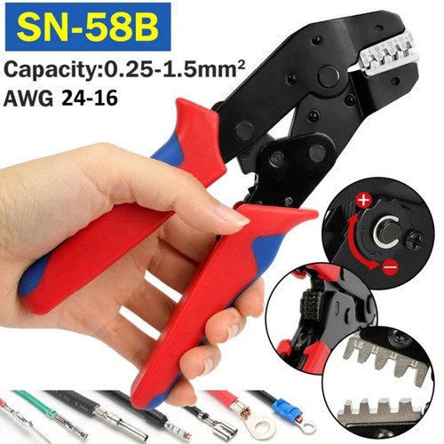 58b ratchet crimping plier - sn-58b,